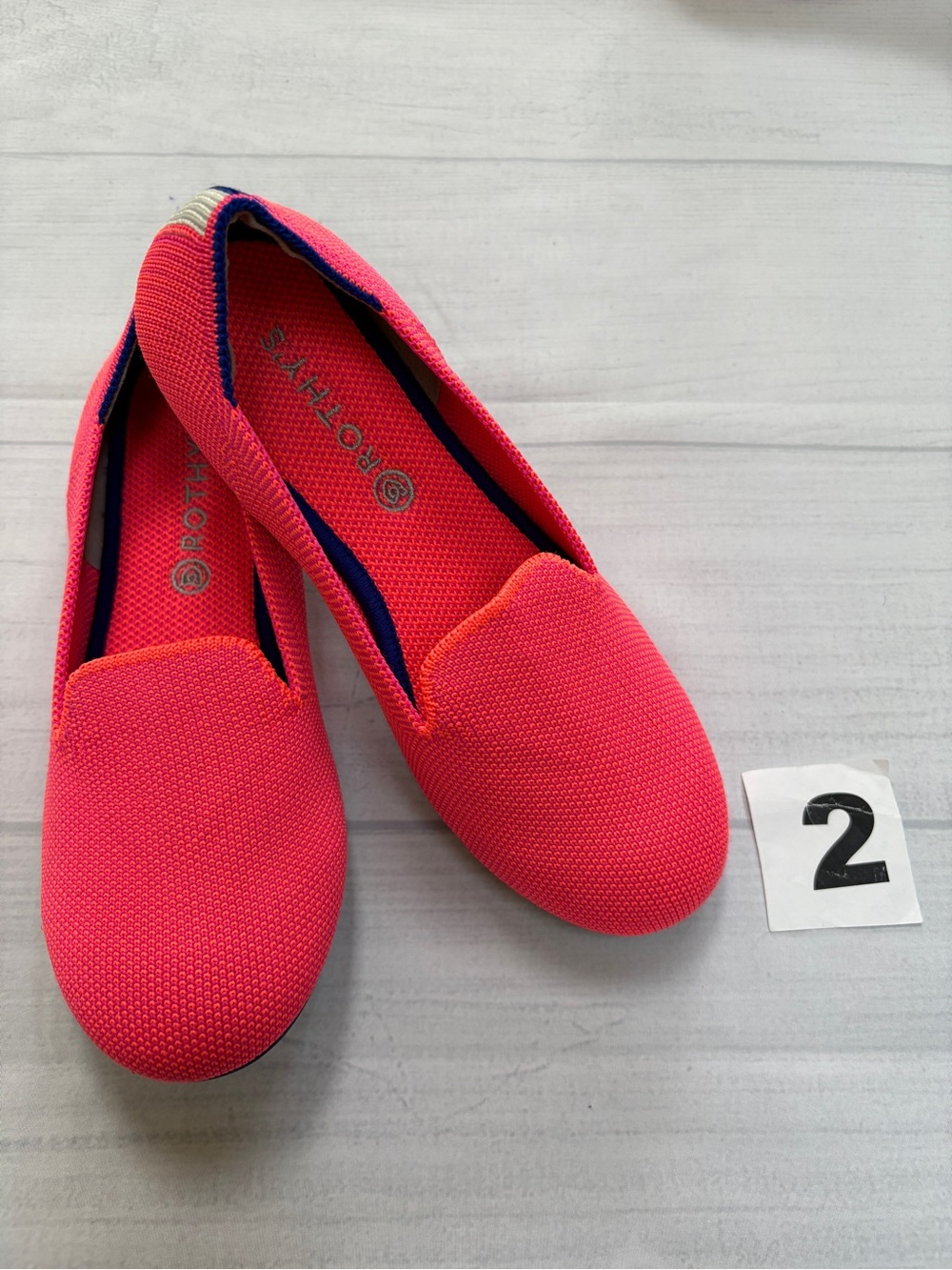 Rothy's Bright Pink Kids Slip-On Flats
